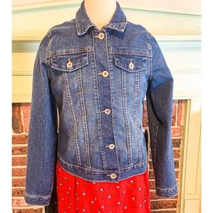 Girls’ Classic Jean Jacket – Size 16 (XXL) – PLACE (Childrens’ Place) Brand